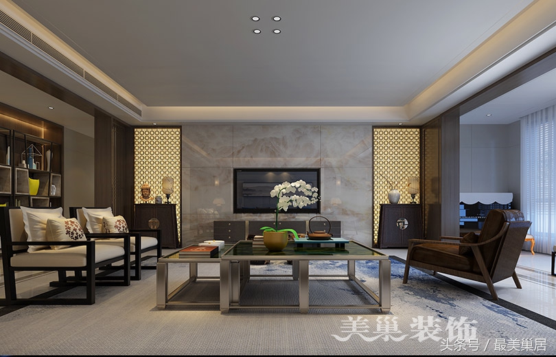 郑州别墅复式装修效果图大全,208平米联排别墅装修现代简约风