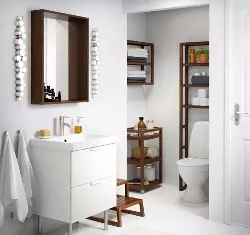 简约风装修浴室柜推荐,宜家小户型浴室柜