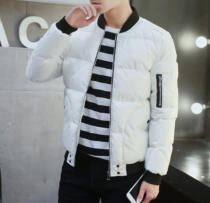 棒球领加厚棉服外套,冬日下的阳光型男