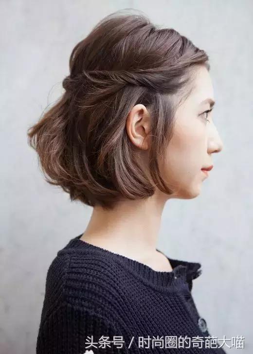 短发女2021流行短发中短发可扎,短发也能如此迷人