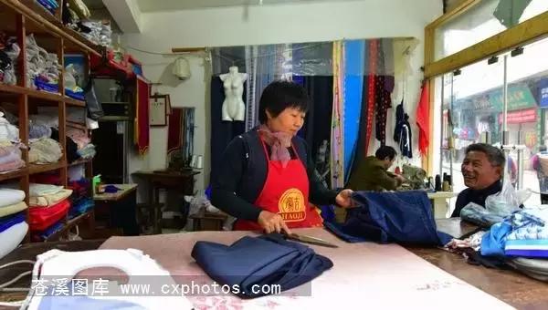 东溪古镇街景,苍溪县古镇全景图