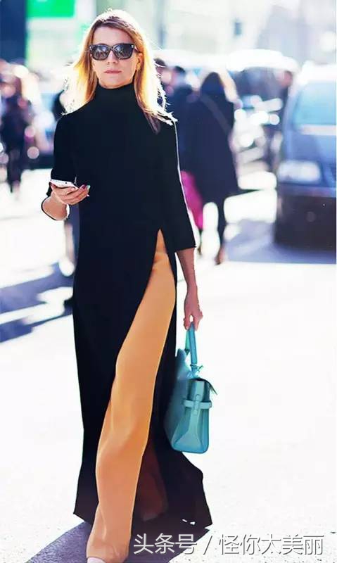 一条针织裙让你时髦整个秋冬,春季长款针织裙穿搭