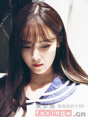 圆脸齐刘海女生适合的编发中长发,圆脸短卷发齐刘海怎么扎简单好看