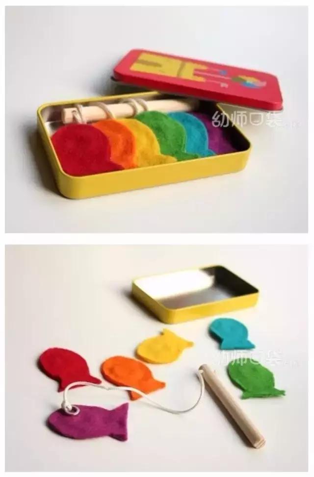 自制玩教具10以内分解,自制区域教具