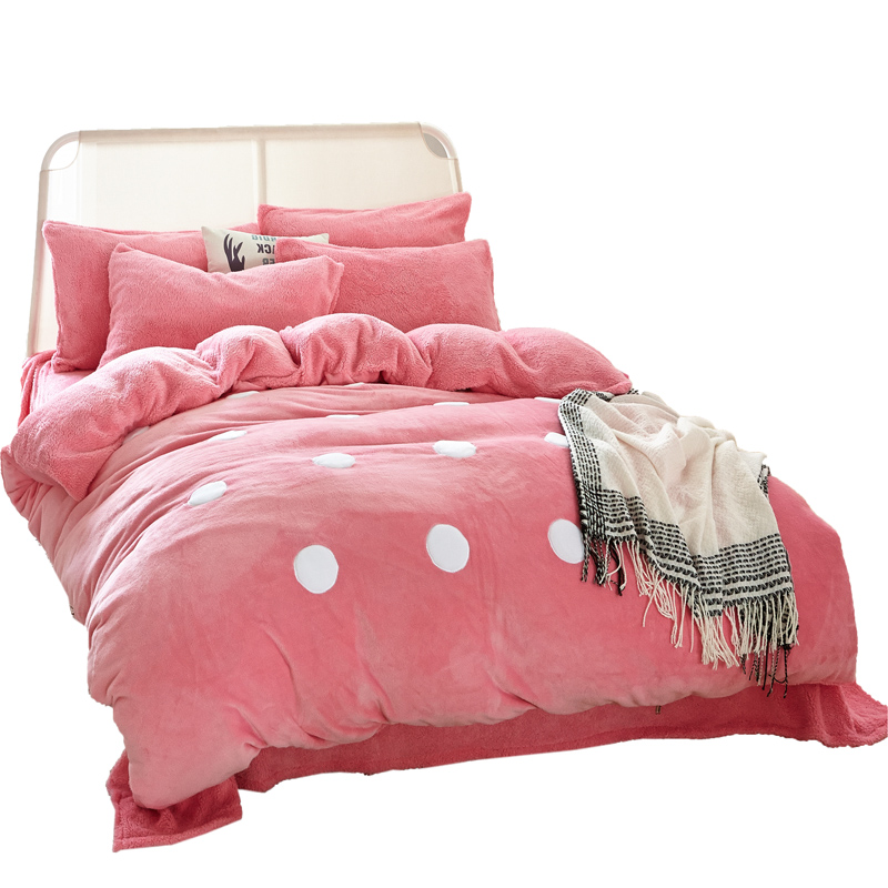 秋冬季保暖牛奶绒四件套,冬季又轻又保暖的四件套