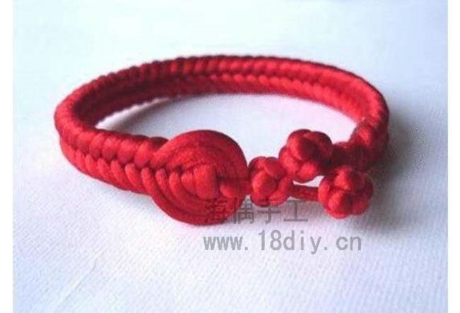 手链绳结打法教学中国结,手链的绳结怎么系金刚结