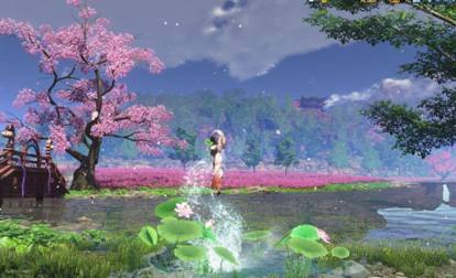 天刀最好看的特效,天刀天青武器外观有特效