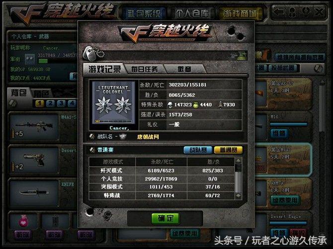 cf6年生化老玩家,cf6年老玩家