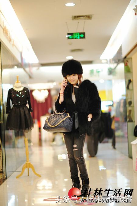 桂林街拍美女看完你会更想来桂林旅游的