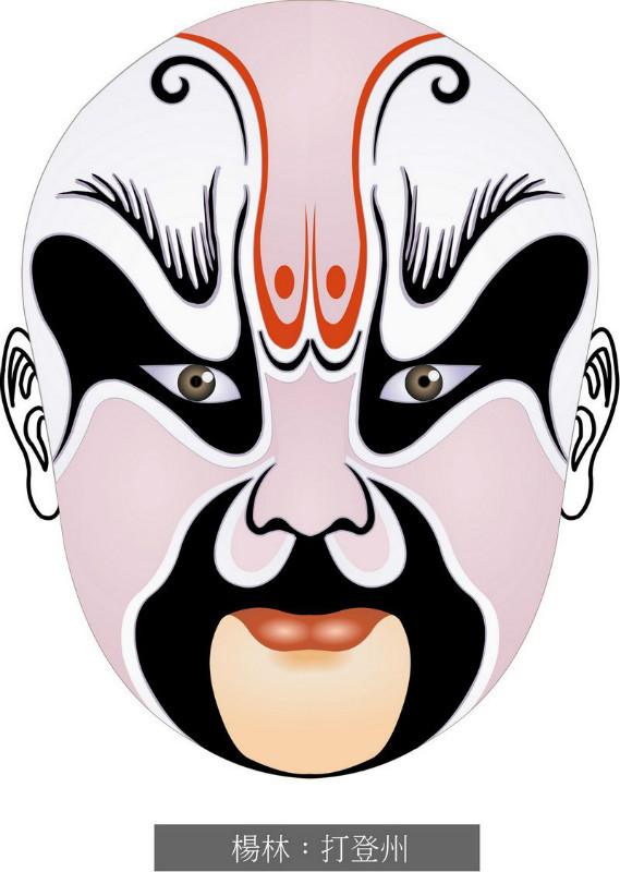国粹脸谱重组画,国粹创意经典脸谱
