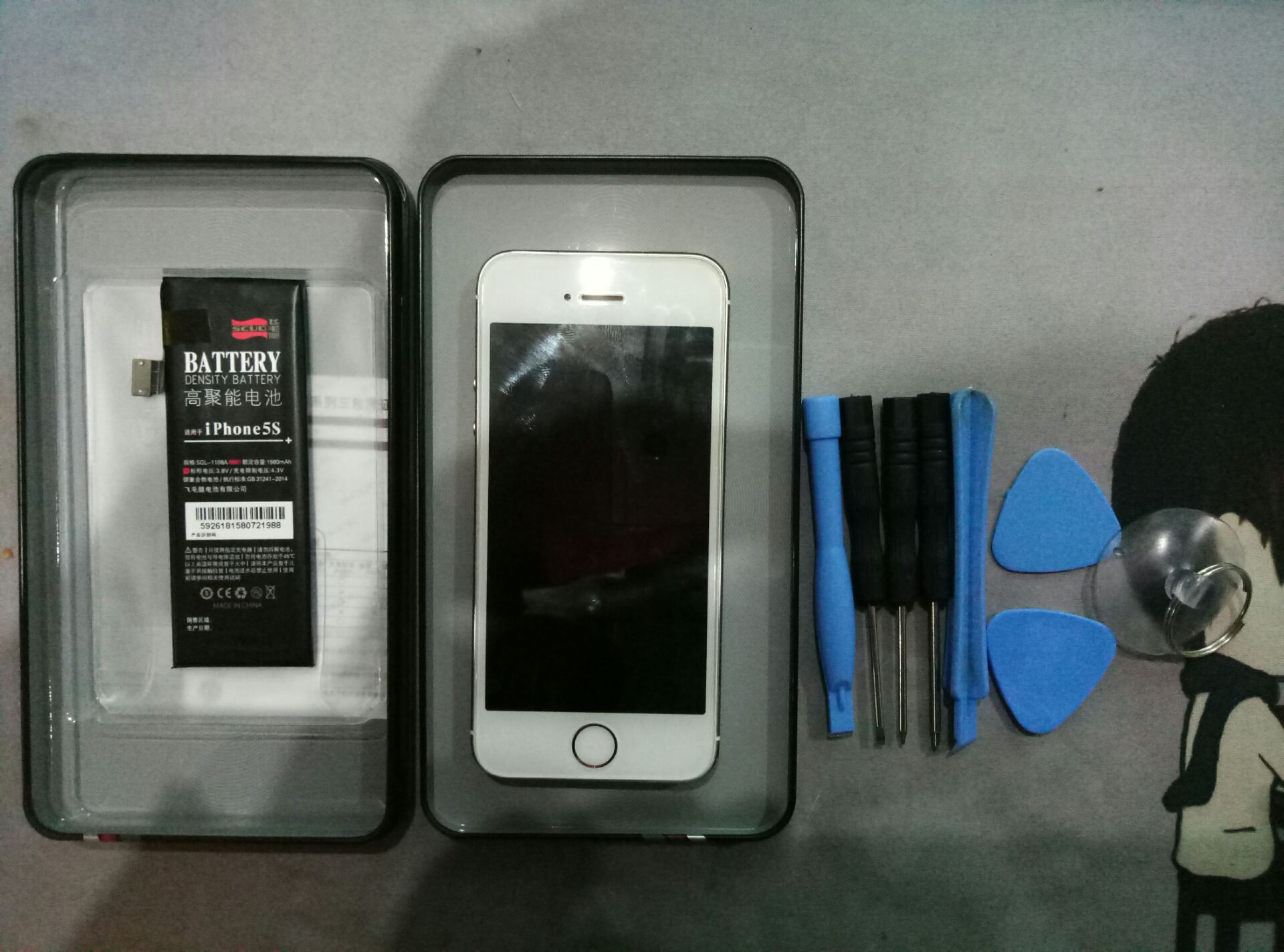 iPhone5s换电池教程,iphone5s更换电池教程