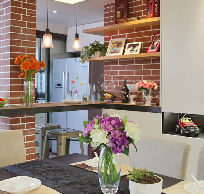 简约风装修房子的效果图,意式简约风三居室装修效果图