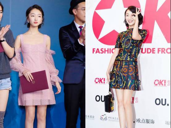 周冬雨小个子怎么穿,小个子周冬雨近照