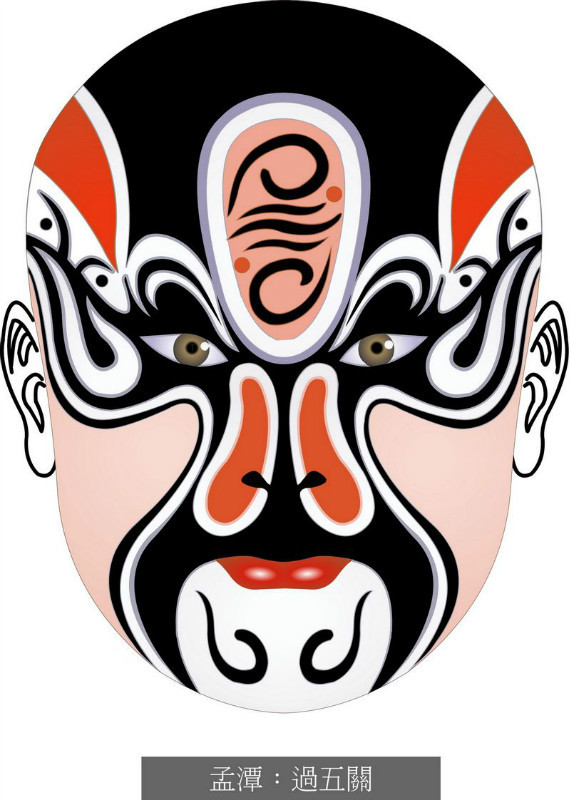 国粹脸谱重组画,国粹创意经典脸谱