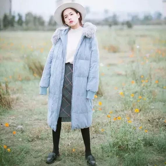 脸小穿大毛领显脸更小吗,显脸瘦帽子加大