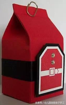 牛奶盒废物利用,特仑苏牛奶盒废物利用做手工吊饰