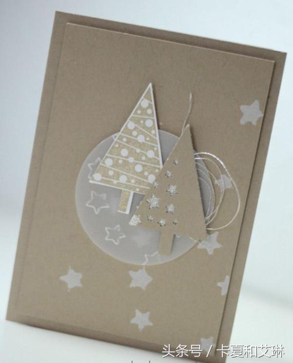 圣诞节简单手工做贺卡送给妈妈,圣诞贺卡手工制作简单易学