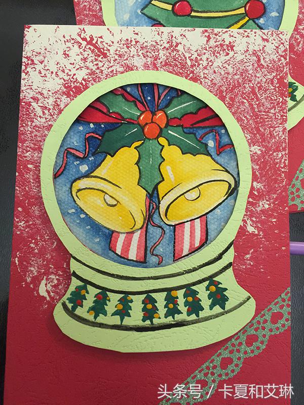 圣诞节简单手工做贺卡送给妈妈,圣诞贺卡手工制作简单易学