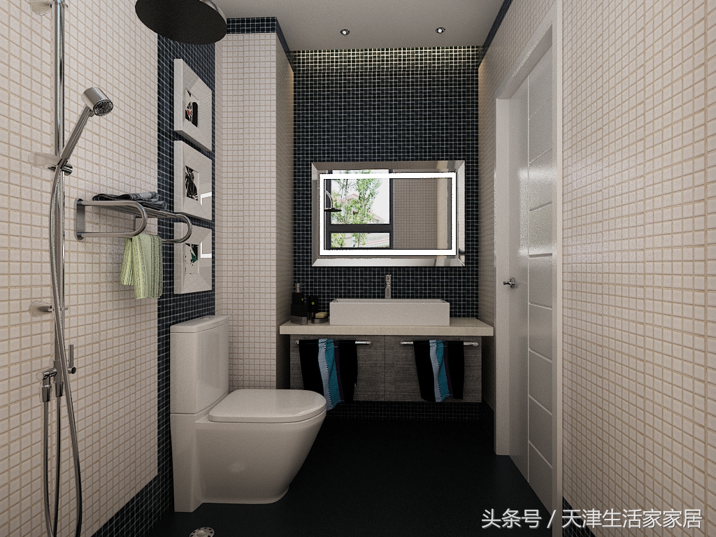 天津生活家装设计,金海岸商品楼147方装修风格