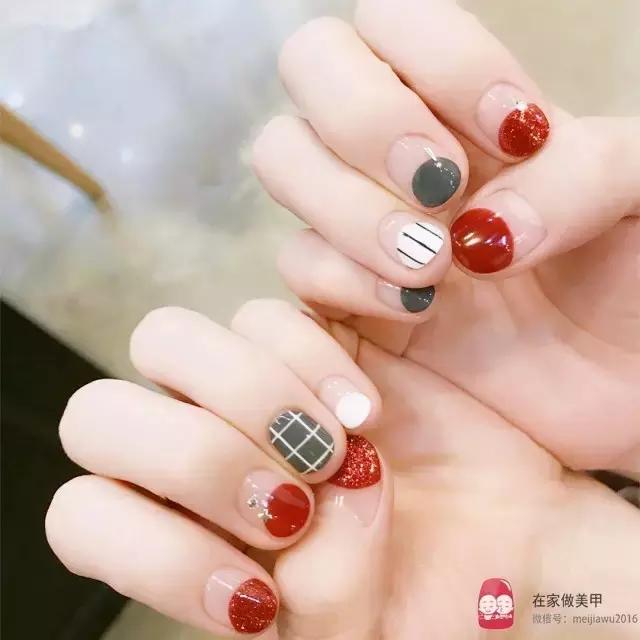 极致法式甲教程,大弧度法式半甲教程