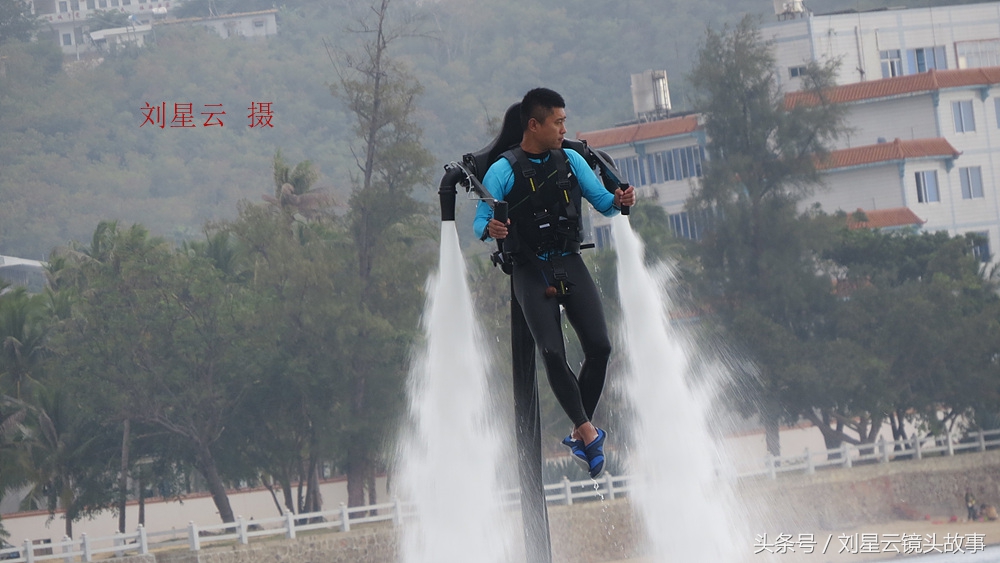 空中滑翔伞三亚,三亚大东海水上飞人