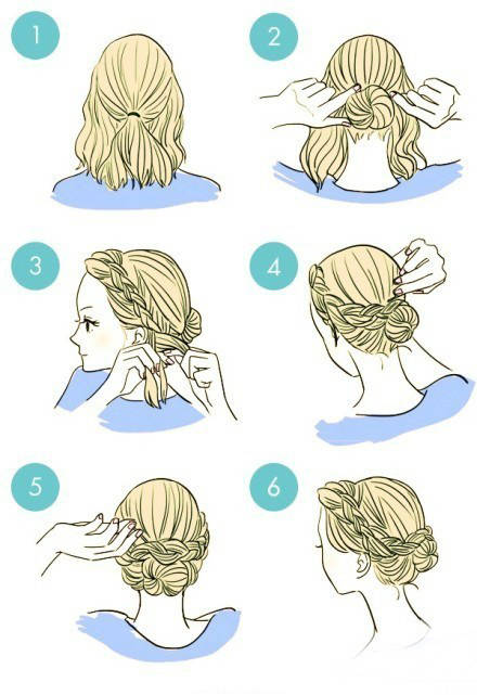 处理尴尬刘海,处理尴尬期刘海的编发