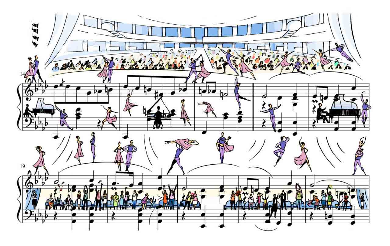 如何让五线谱音符动起来,五线谱健康动起来