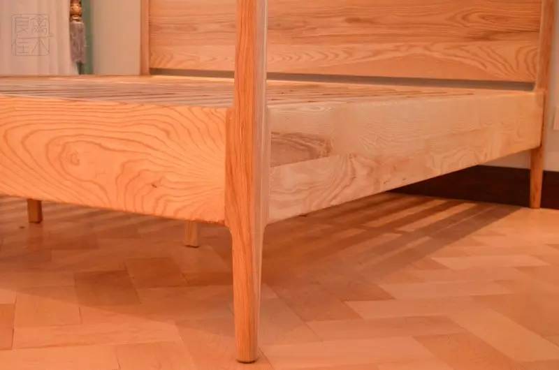 青岛实木定制床,珠海定制简约实木床