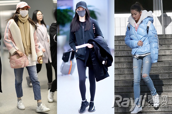 关晓彤马丁靴搭配,关晓彤美体裤老爹鞋穿搭