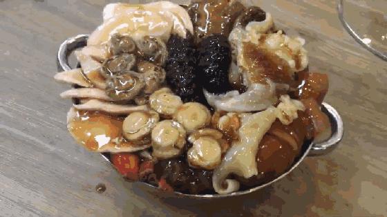 海参鲍鱼花菇鱿鱼佛跳墙,佛跳墙香菇鸡汤鲍鱼