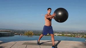 滑盘帮你练出马甲线太简单了,超有效360度无死角一周速成马甲线