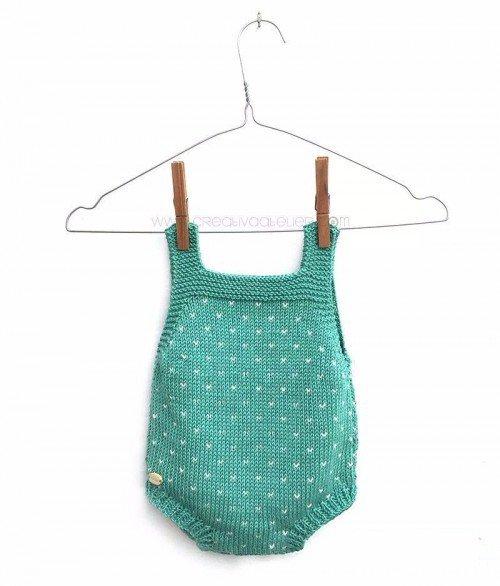 最简单的宝宝毛衣织法,宝宝爬爬服连体毛衣编织教程80码