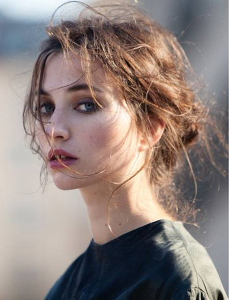 盘发时小碎发多怎么弄好看,发量多碎发少适合的盘发