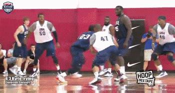 欧文转身过人招式教学,欧文连续转身晃肩过人