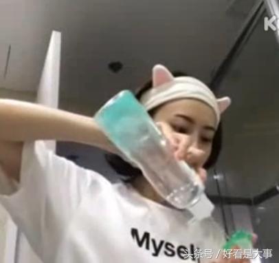 景甜的生活有多奢侈,景甜微博洗脸6分钟视频