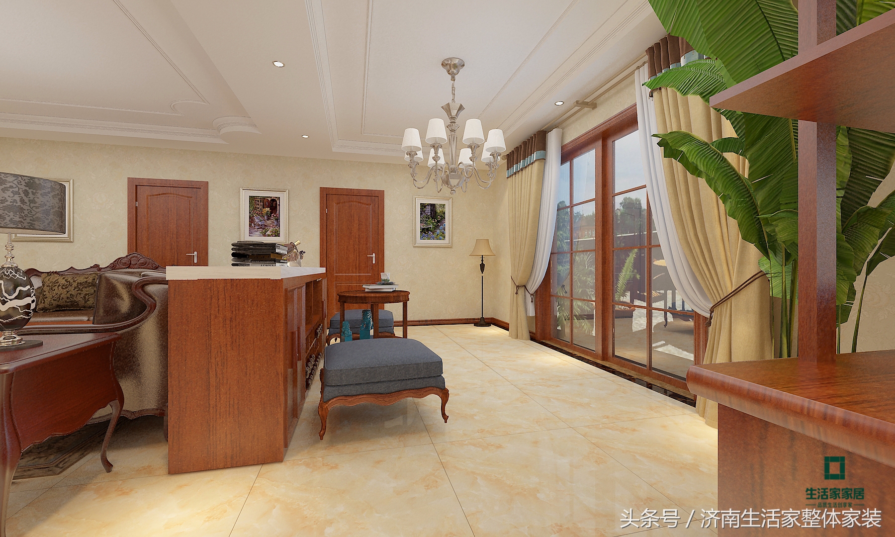 济南生活家家居,威海春山华居80平