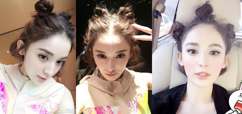 跟风卖萌！女星哪吒头齐装嫩戚薇林志玲变少女最后那位没眼看