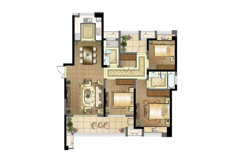 水岸清华瀚宫260平米,水岸清华瀚宫92幢