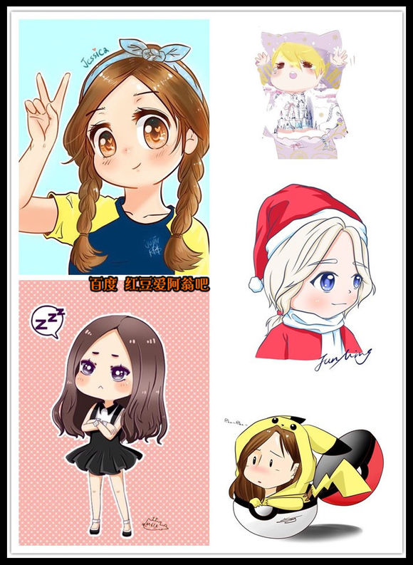 明星Q版形象，真人卡通哪个更萌？