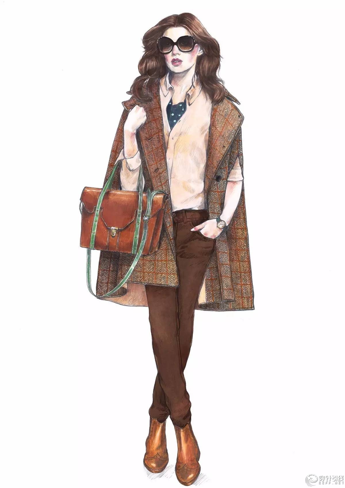 服装设计手绘时装,手绘时尚潮流服装