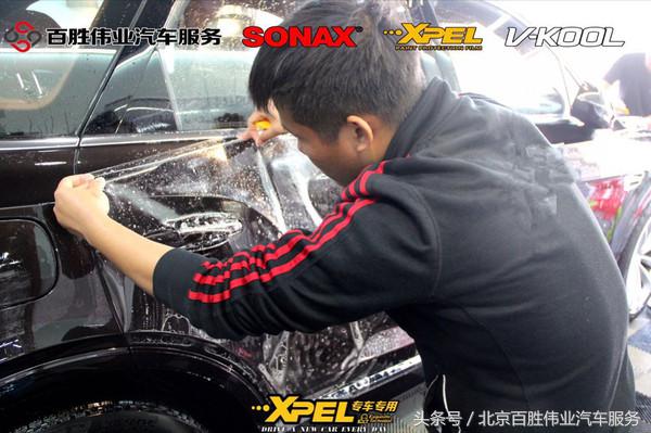 宾利添越车衣施工视频,宾利添越装贴xpel隐形车衣