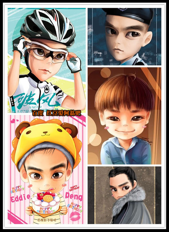 明星Q版形象，真人卡通哪个更萌？