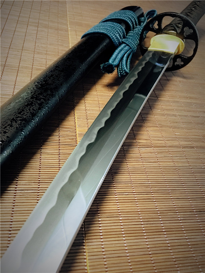 日本刀鉴赏松柏梧桐侟美浓系打刀古法研磨