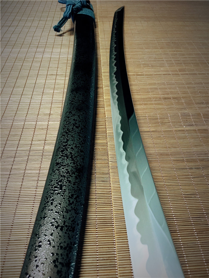 日本刀鉴赏松柏梧桐侟美浓系打刀古法研磨