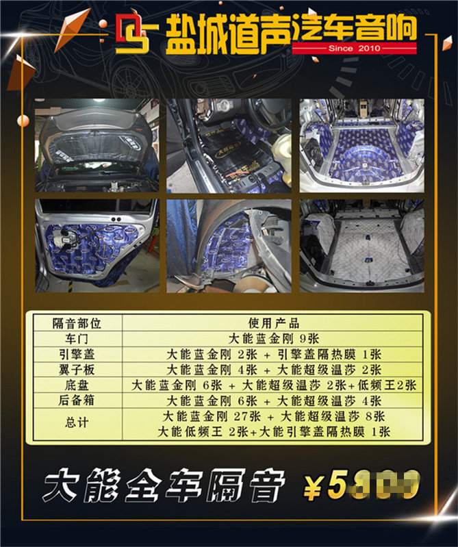 奇瑞瑞虎3全车隔音多少钱,奇瑞瑞虎3隔音