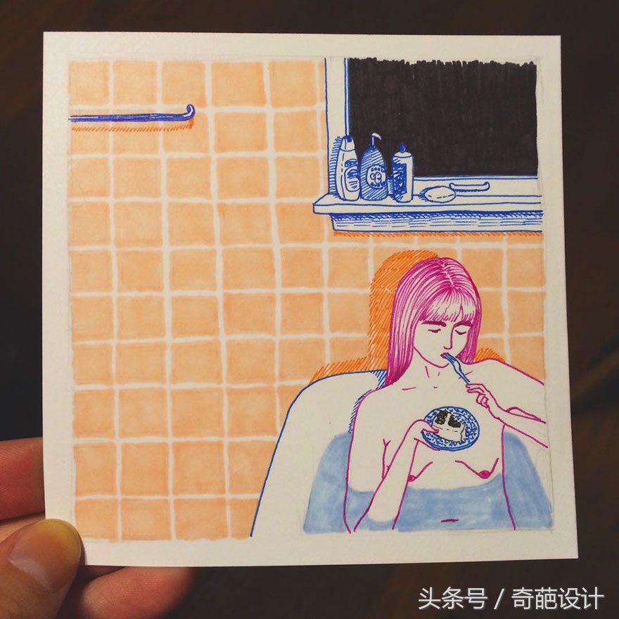 原来女人一个人在家的时候这么奇葩……