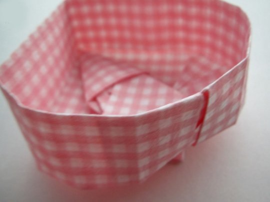 组合心形礼品盒折纸图解教程,心形收纳盒折纸大全