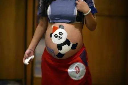 孕妇肚子彩绘方法,孕肚绘画