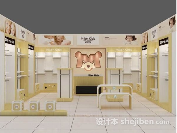 童装展厅展示布置,童装展厅橱窗店铺门面设计方案