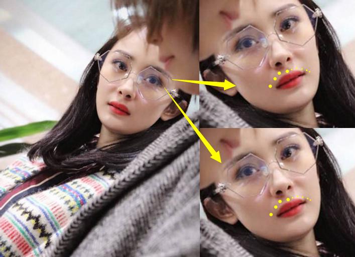 别瞎想：不是嘴歪是没有画好唇线！我赶紧照了下镜子